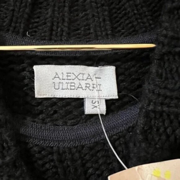 Alexia Ulibarri | NWT Oversized Chunky Knit Sweater Dress Black Zendaya Size XS - Picture 2 of 11